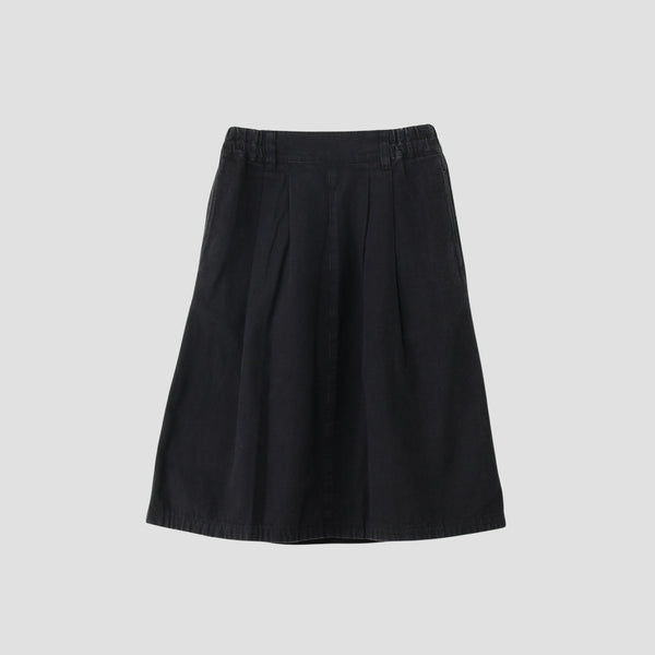 FADED COTTON TWILL SKIRT