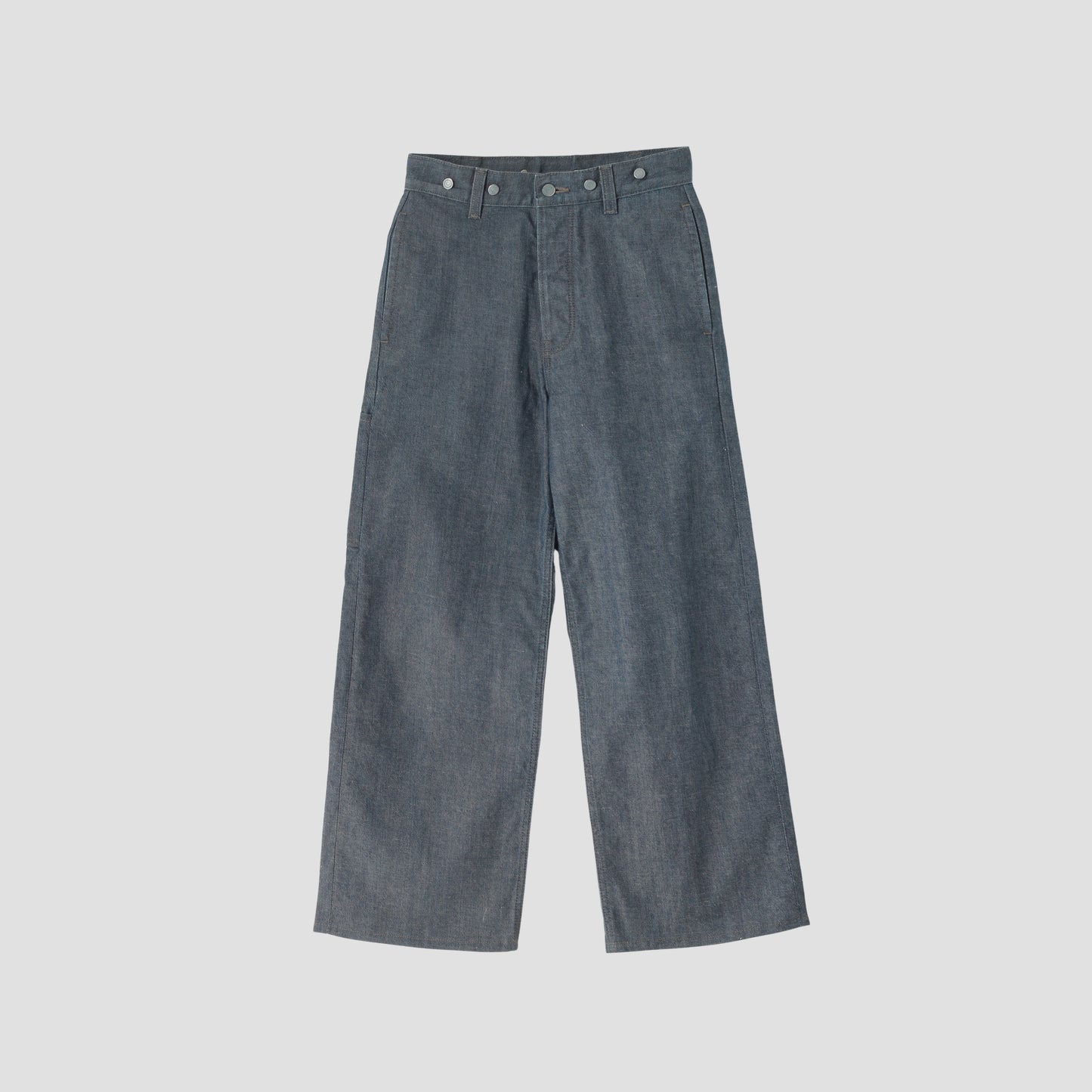 GREY CAST DENIM TROUSERS