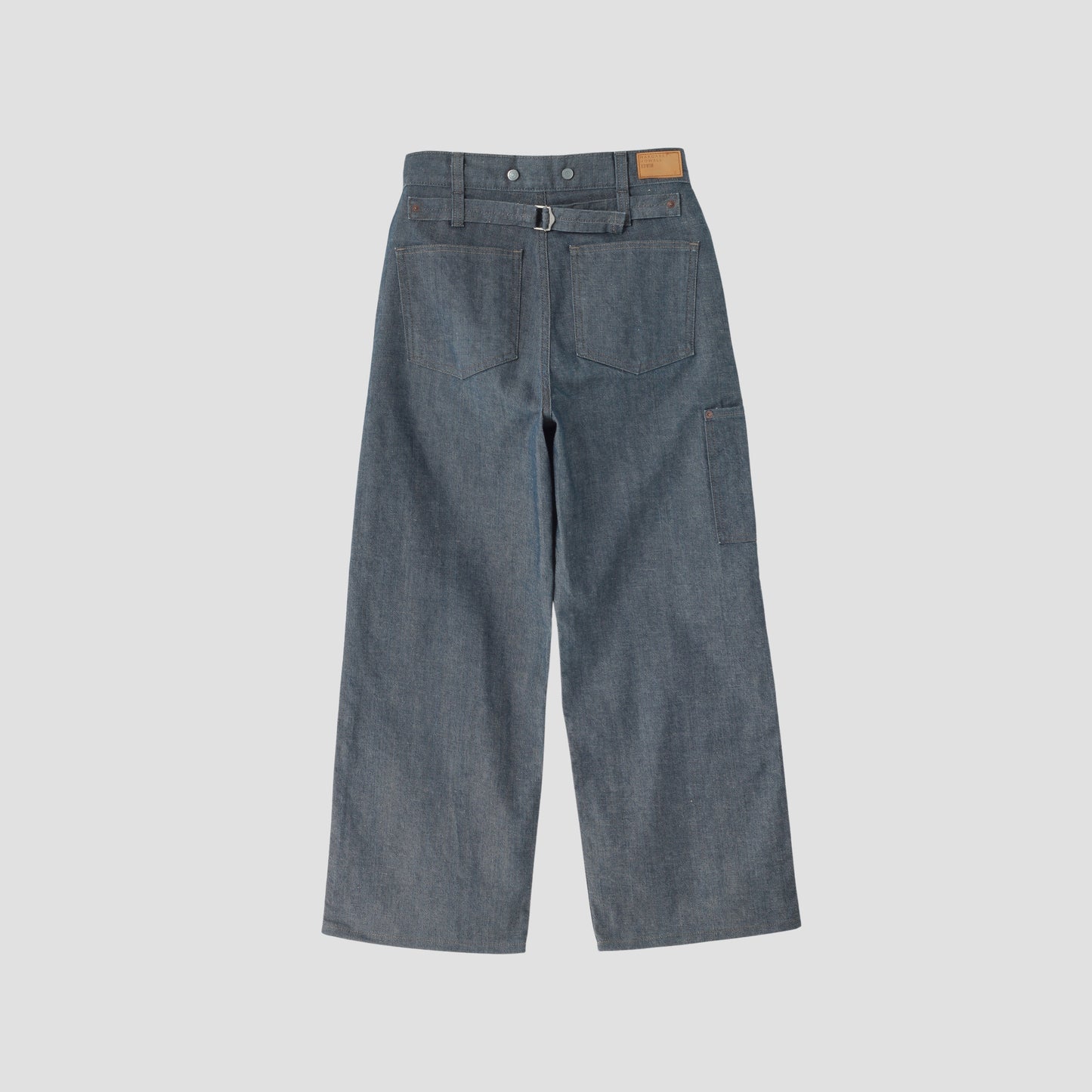 GREY CAST DENIM TROUSERS
