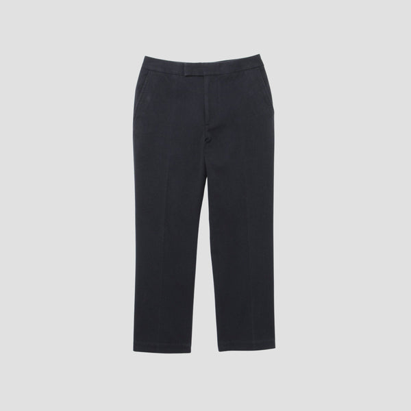 WASHED COTTON TWILL TROUSERS