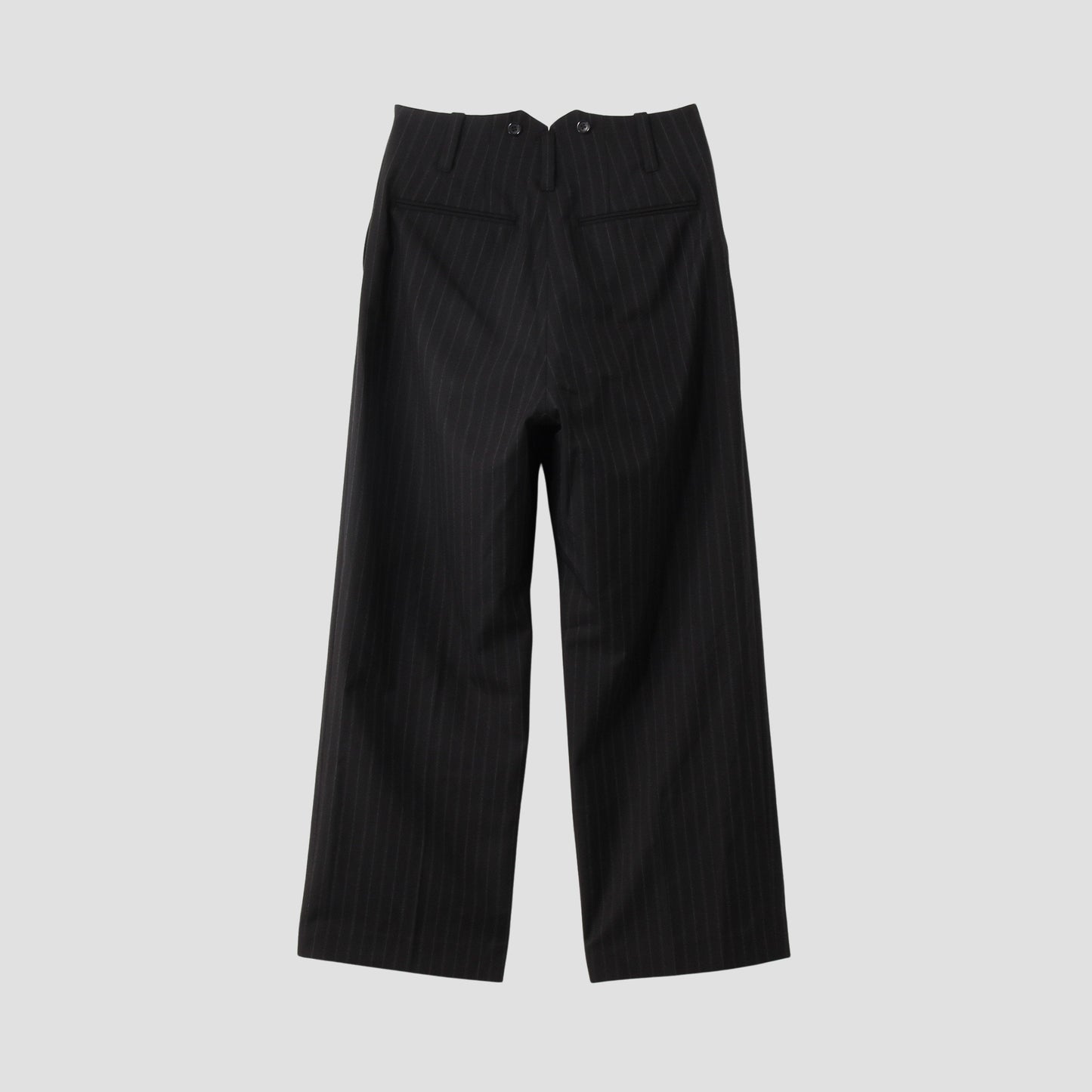 STRIPE WOOL PLAINWEAVE TROUSERS