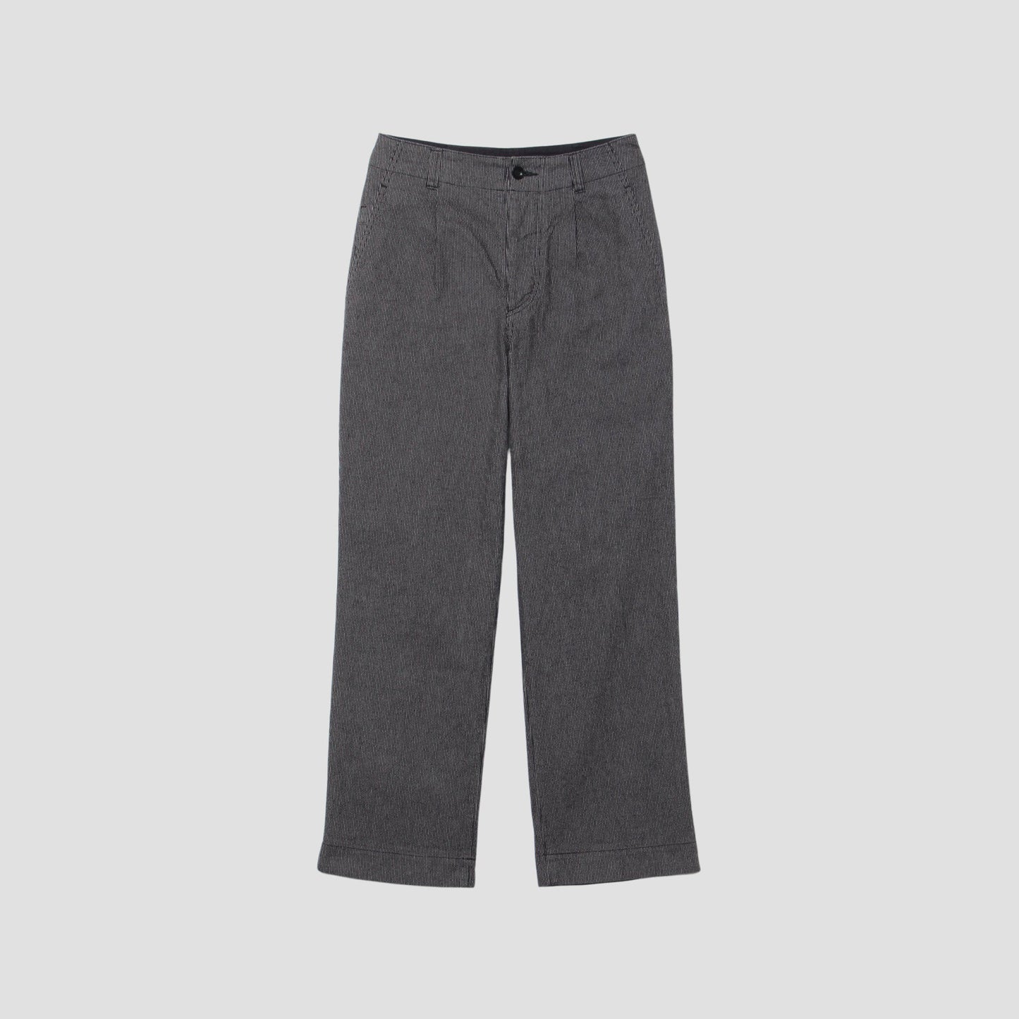 WORKWEAR STRIPE COTTON LINEN TROUSERS
