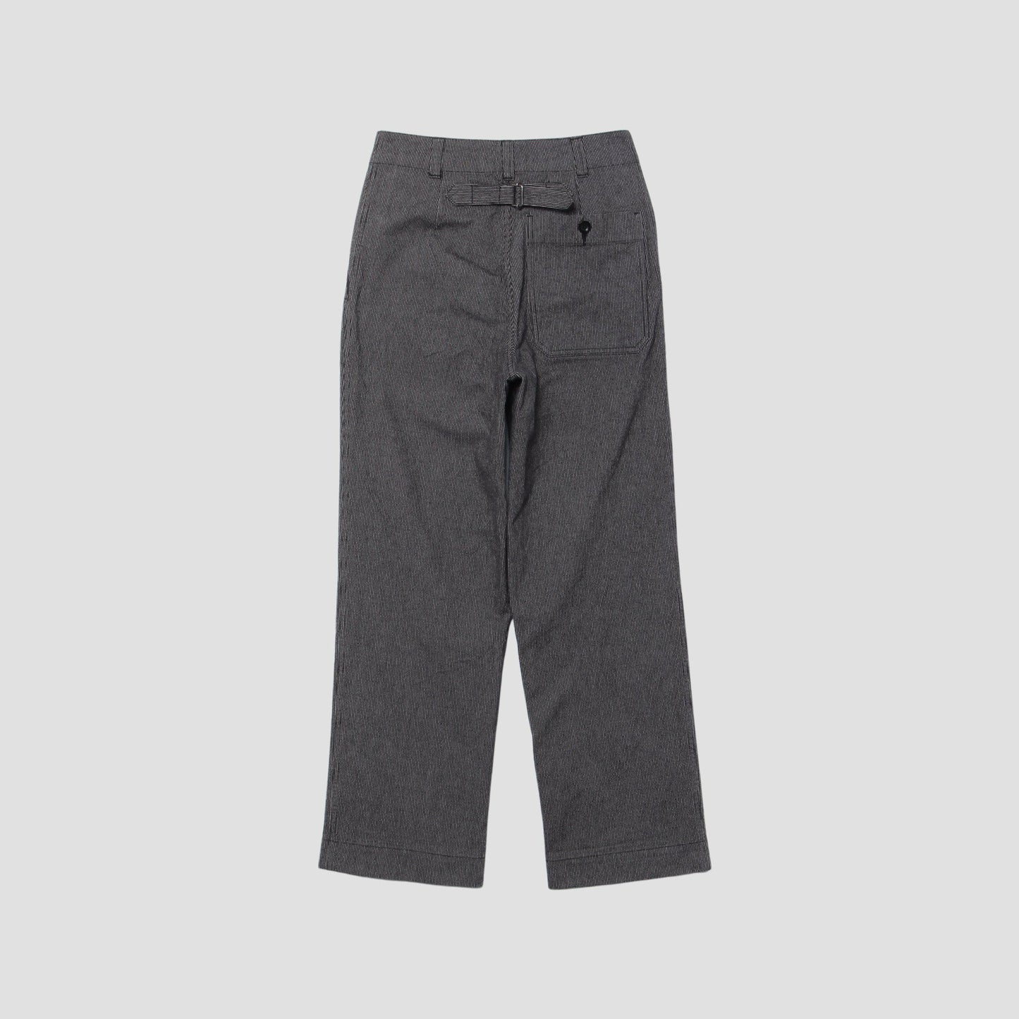 WORKWEAR STRIPE COTTON LINEN TROUSERS