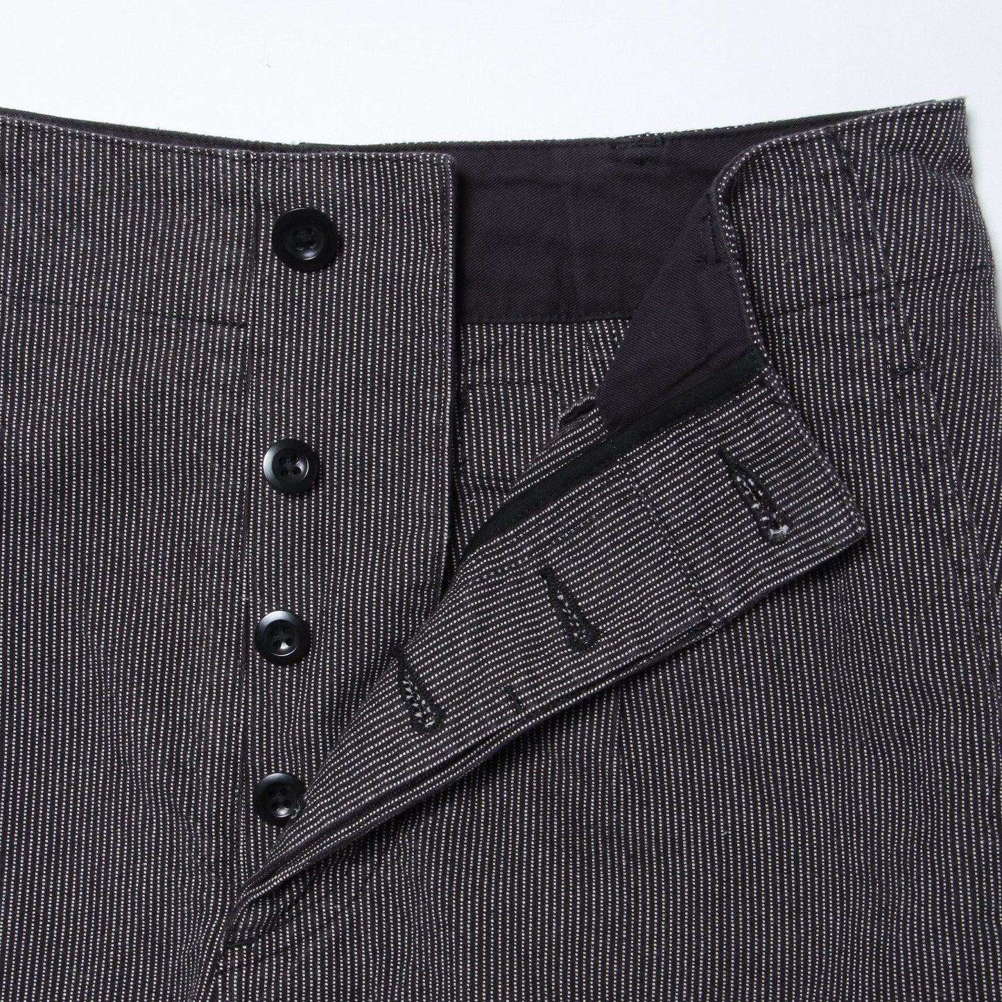 WORKWEAR STRIPE COTTON LINEN TROUSERS