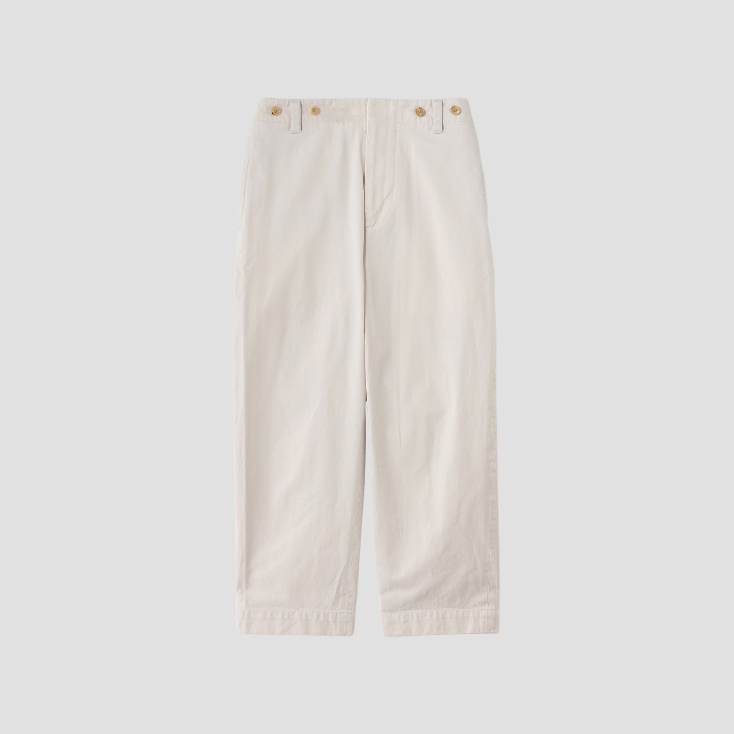DENSE COTTON TWILL TROUSERS