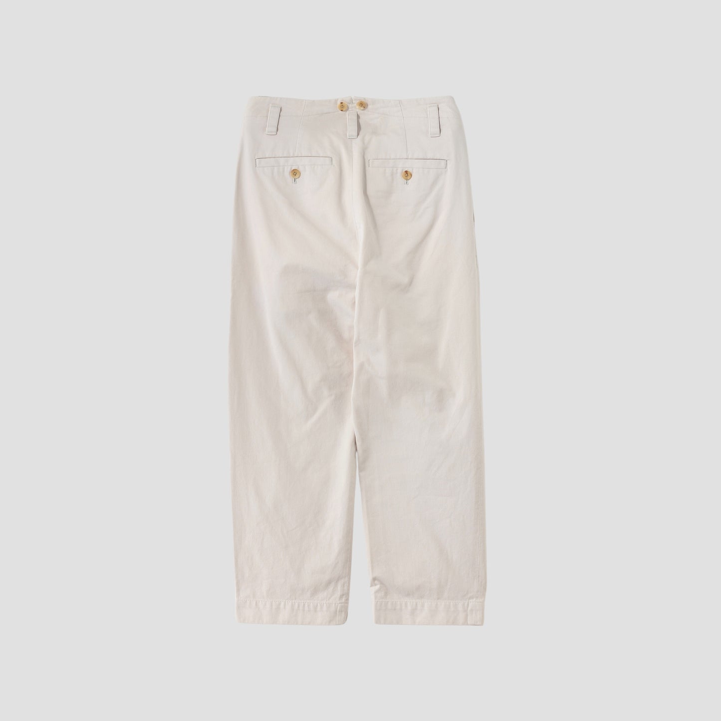 DENSE COTTON TWILL TROUSERS