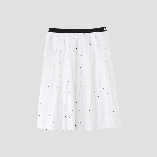 SPOT PRINT BATISTE SKIRT