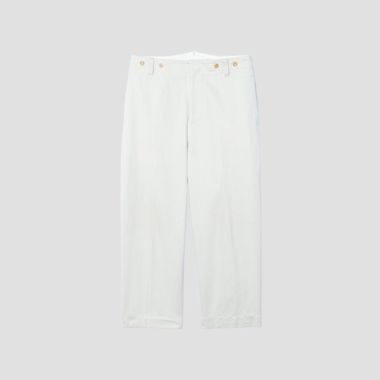 DENSE COTTON TWILL TROUSERS