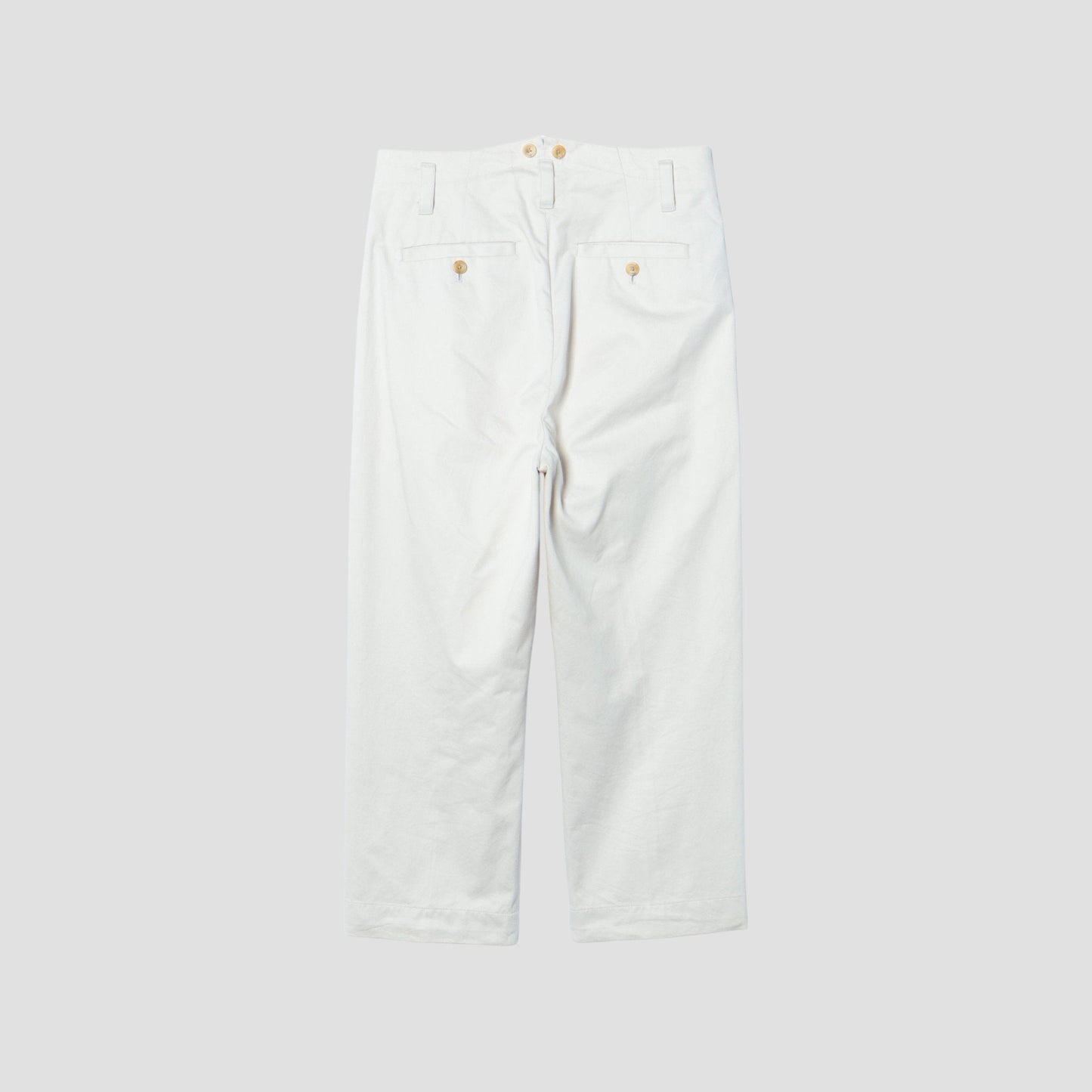 DENSE COTTON TWILL TROUSERS