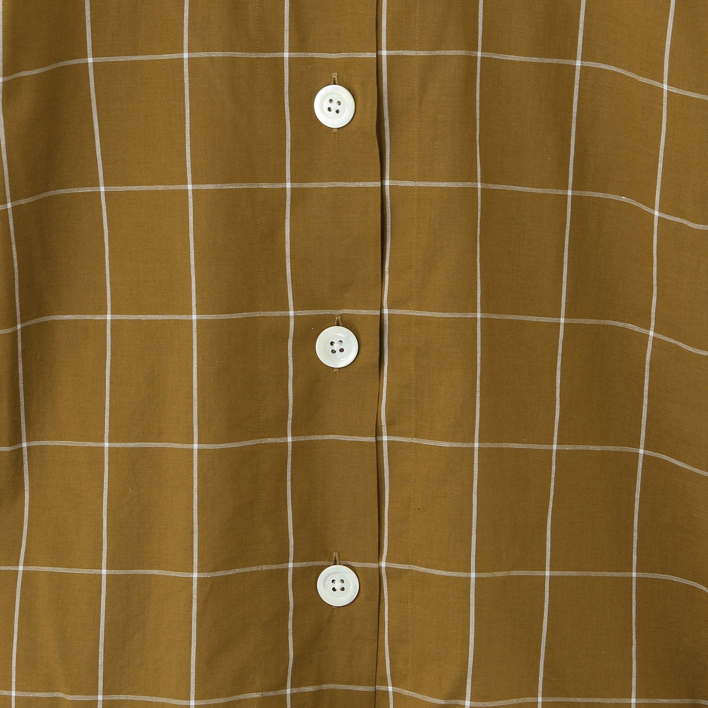 WINDOWPANE CHECK COTTON LINEN SHIRT