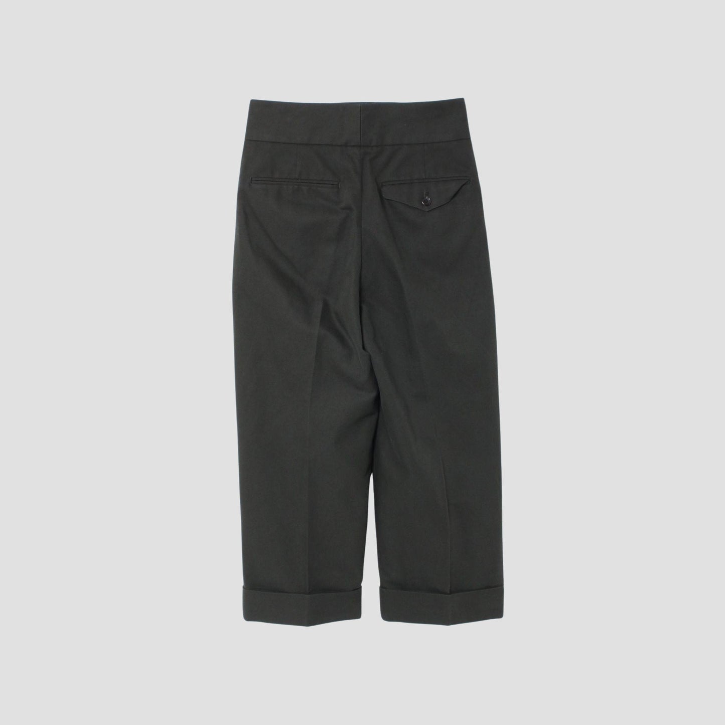 BRUSHED COTTON LINEN TROUSERS