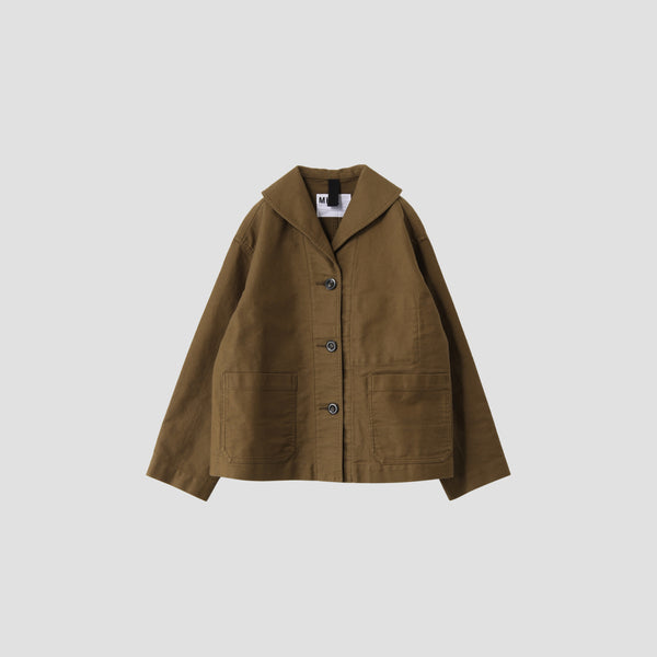 DRY COTTON MOLESKIN BLOUSON