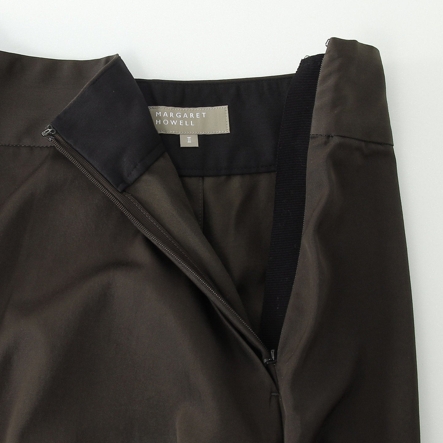GLAZED COTTON CUPRA SKIRT
