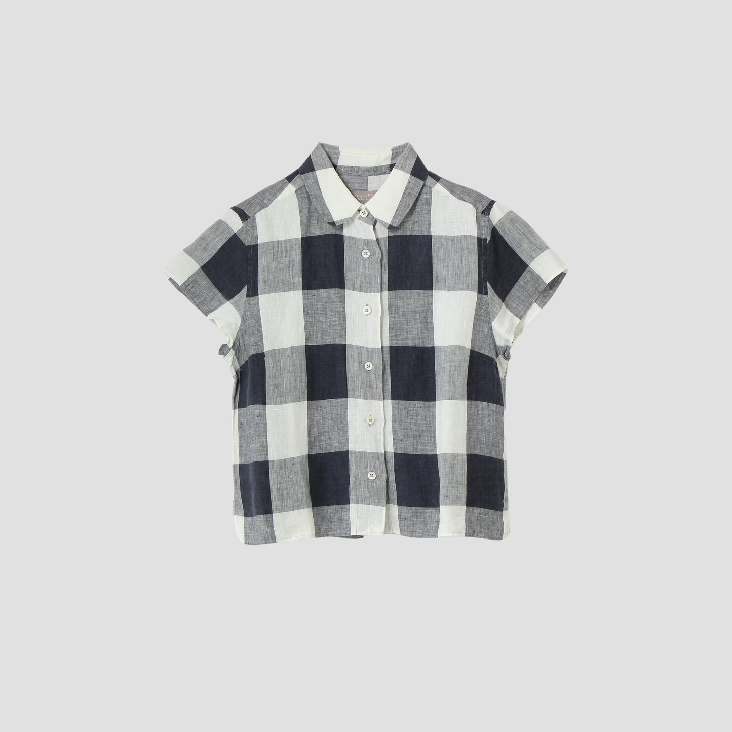 LARGE CHECK LINEN SHIRT