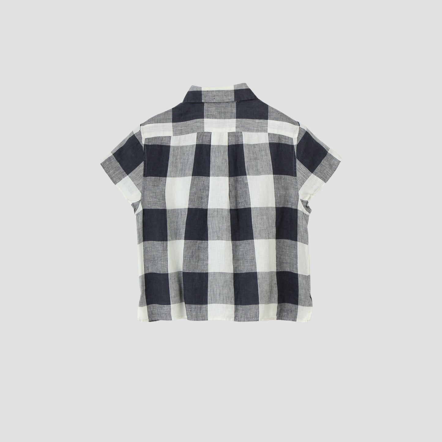 LARGE CHECK LINEN SHIRT