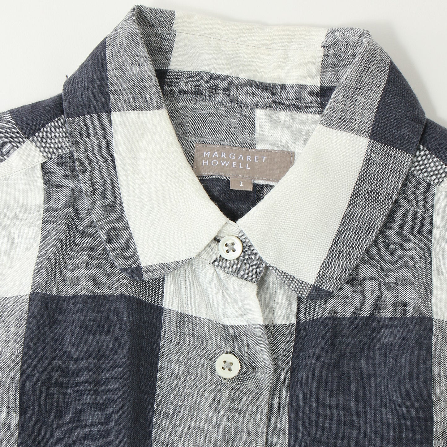 LARGE CHECK LINEN SHIRT