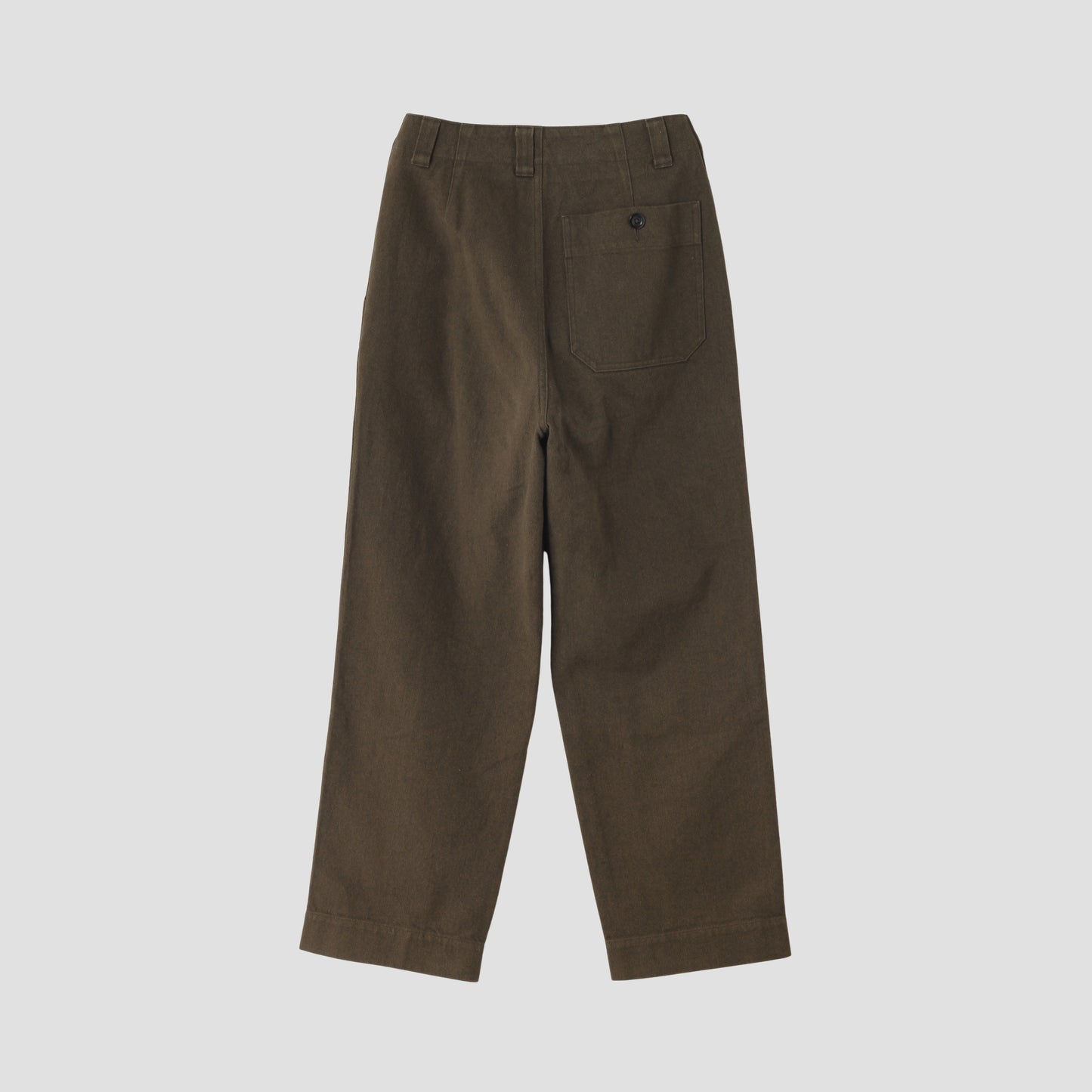 WORN LINEN COTTON DRILL TROUSERS
