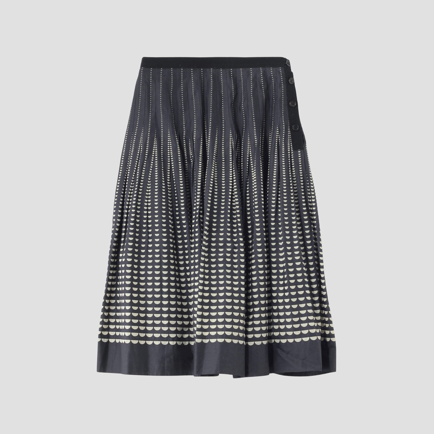 HALF MOON COTTON SKIRT