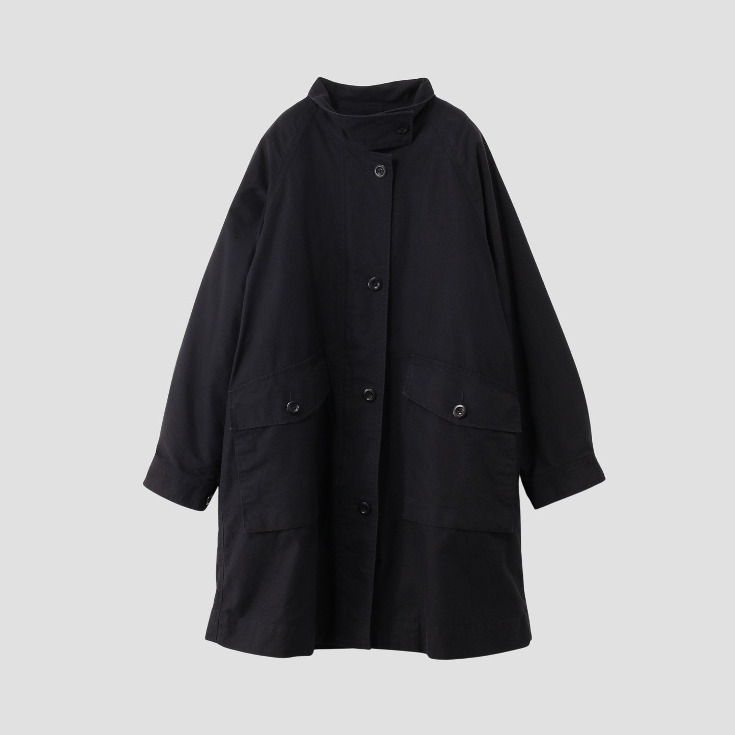 UNEVEN COTTON CANVAS COAT