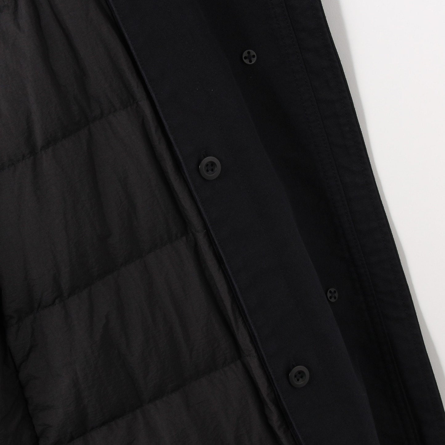 UNEVEN COTTON CANVAS COAT
