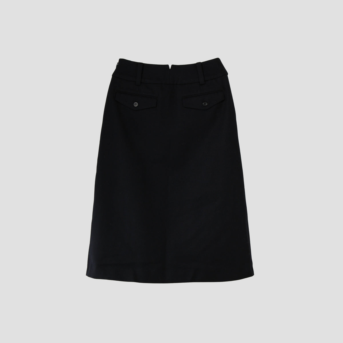 SOFT HERRINGBONE WOOL SKIRT