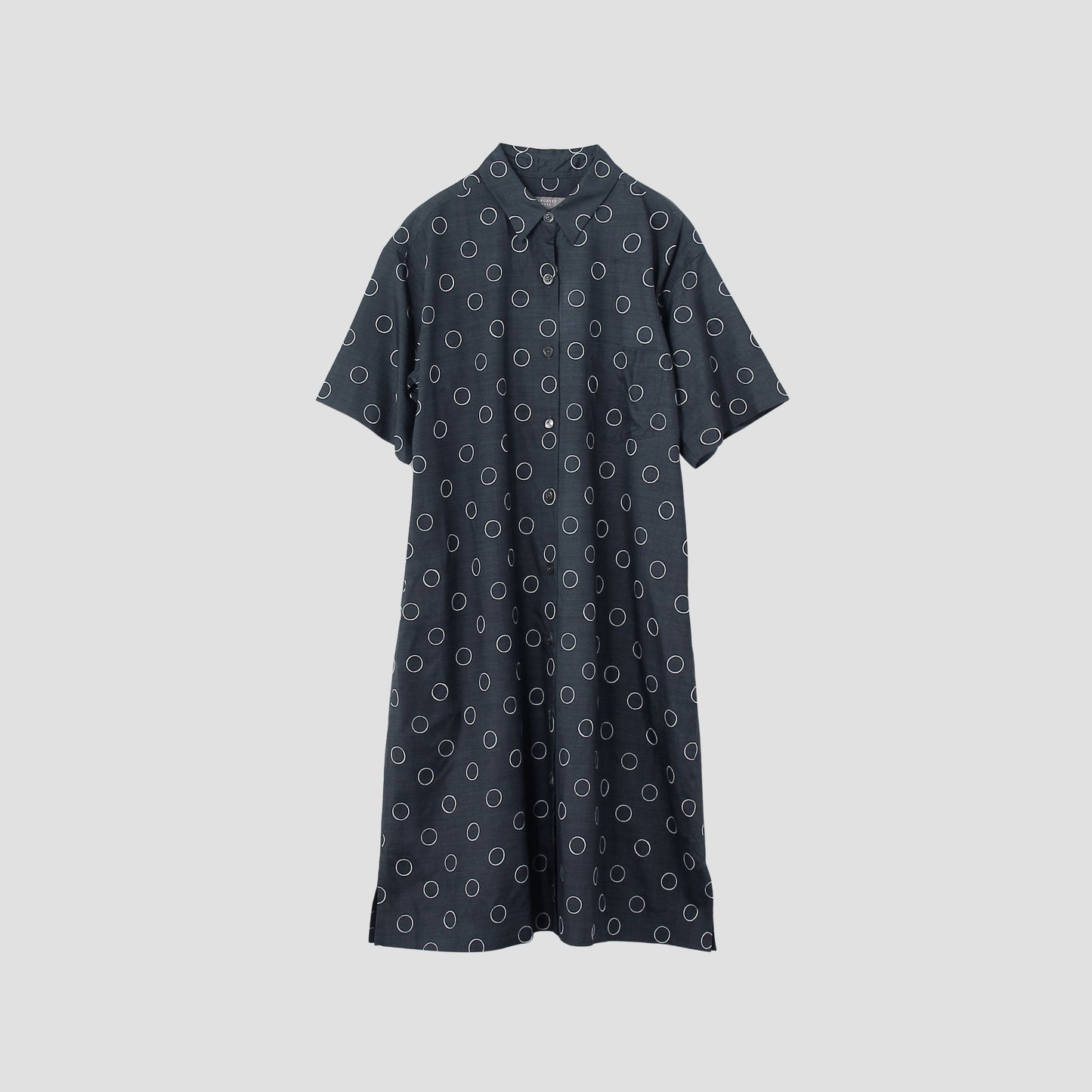 OUTLINE SPOT SILK DRESS