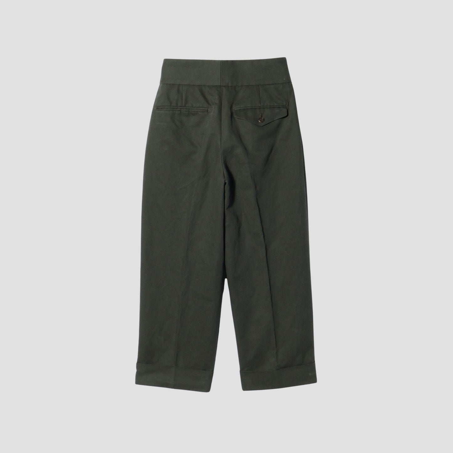 BRUSHED COTTON LINEN TROUSERS