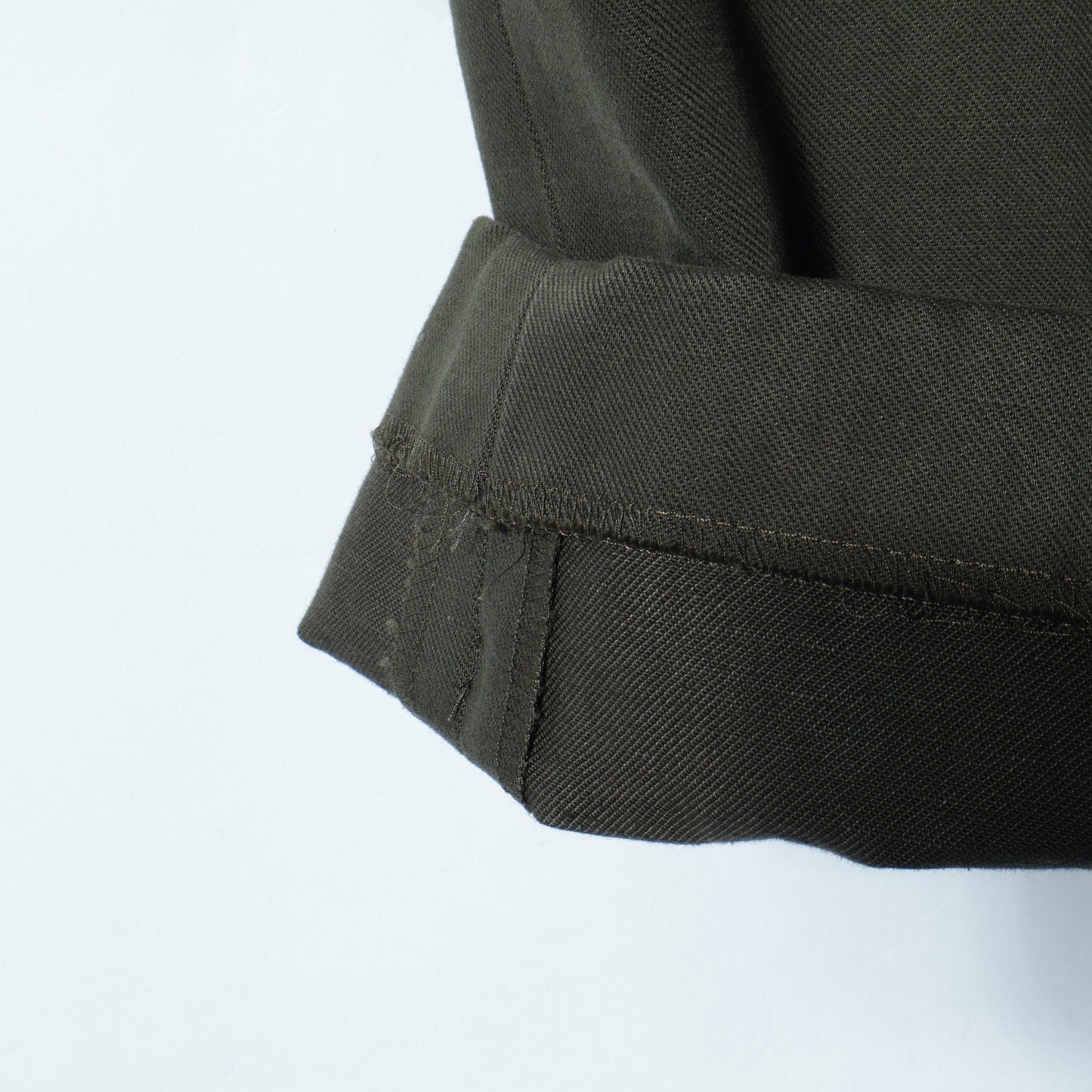 BRUSHED COTTON LINEN TROUSERS