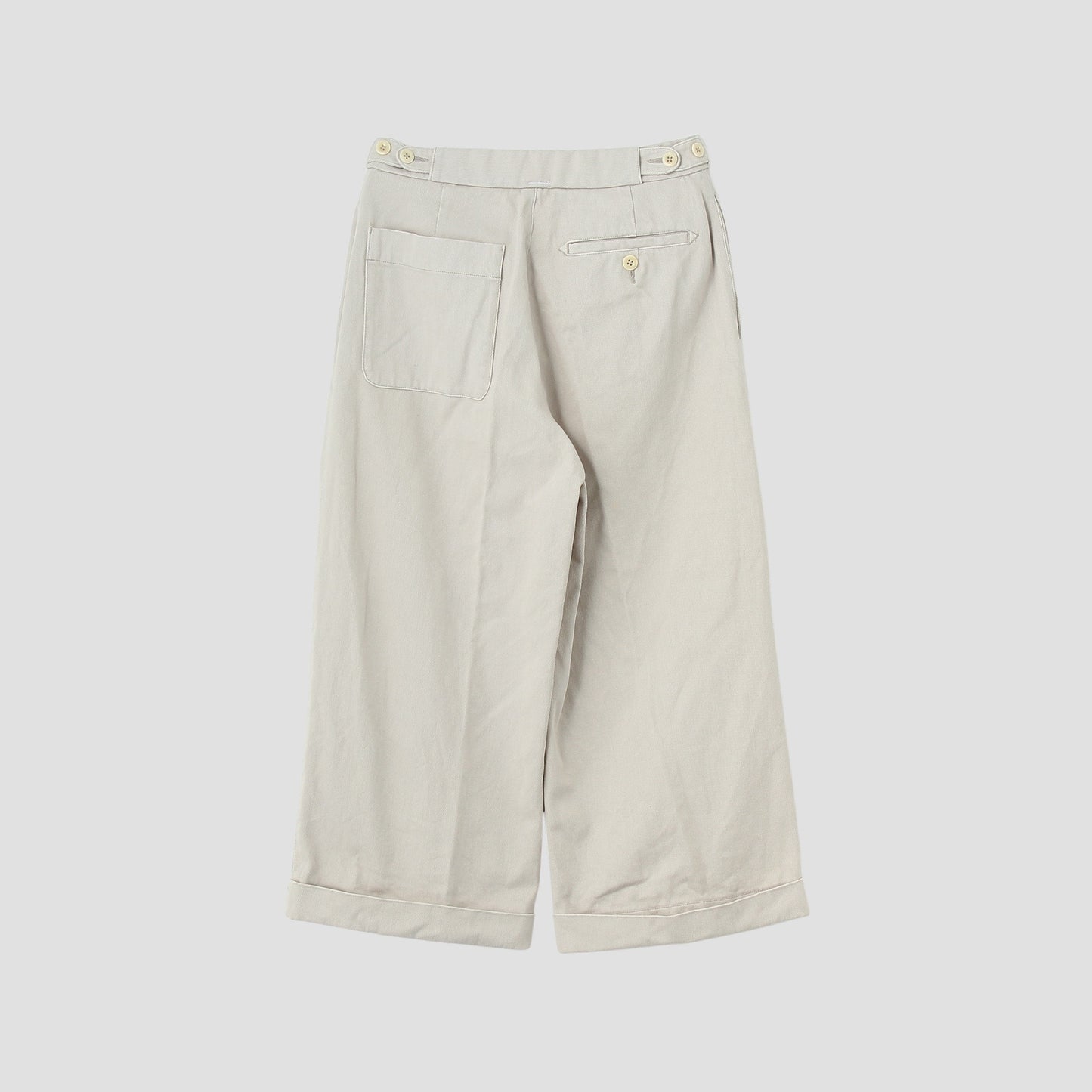 RAISED COTTON DRILL TROUSERS