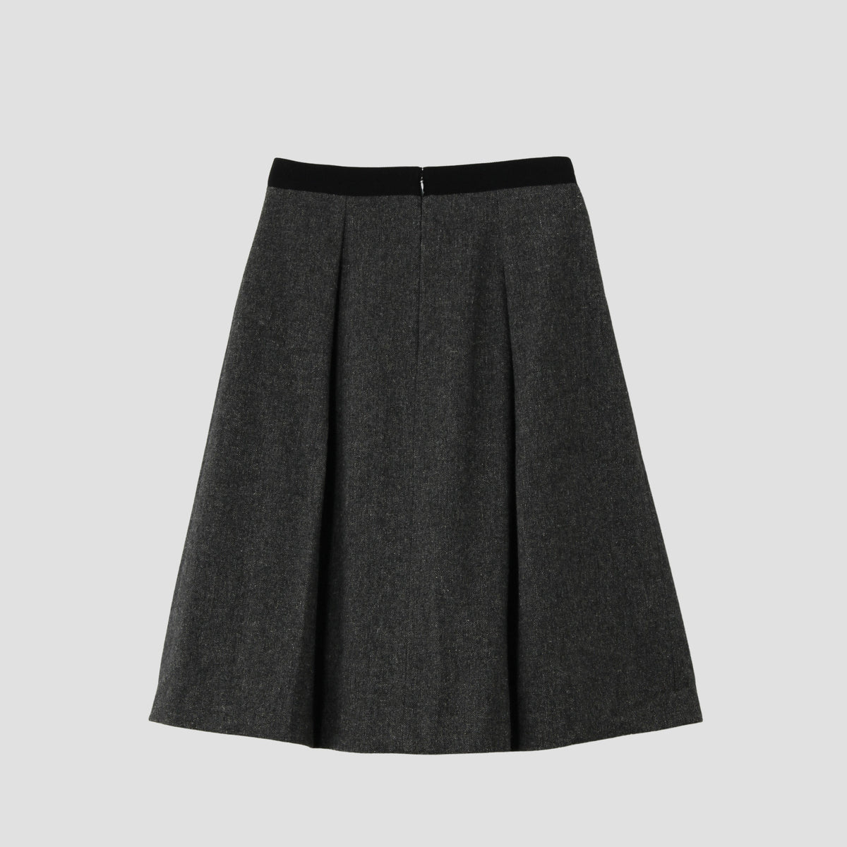 WOOL LINEN TWEED SKIRT