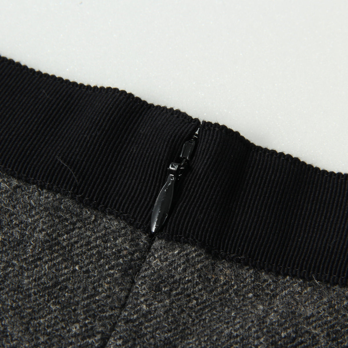 WOOL LINEN TWEED SKIRT