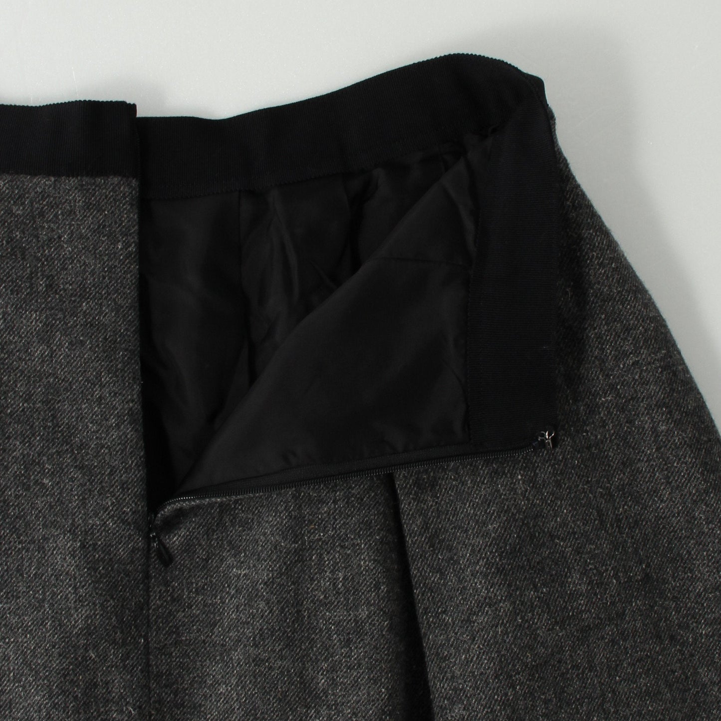 WOOL LINEN TWEED SKIRT