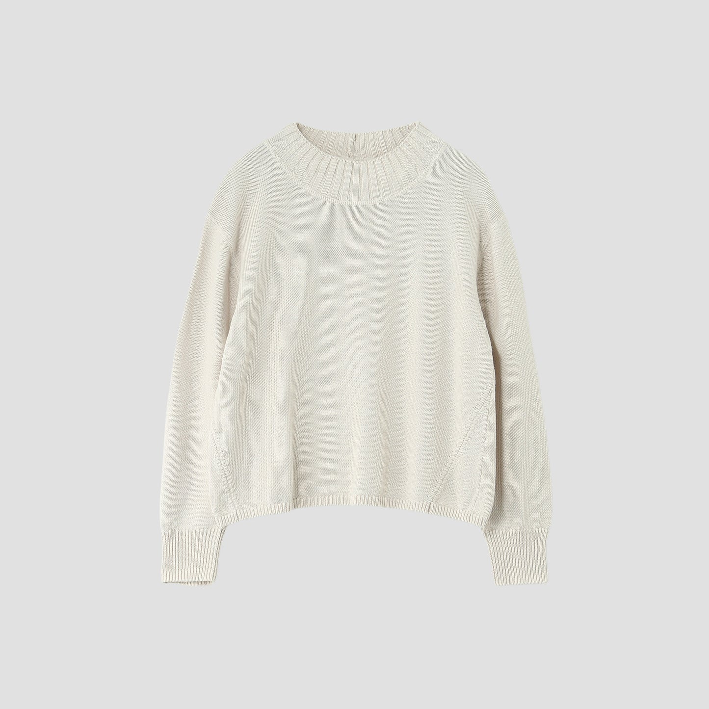 CONTRAST COTTON LINEN KNIT
