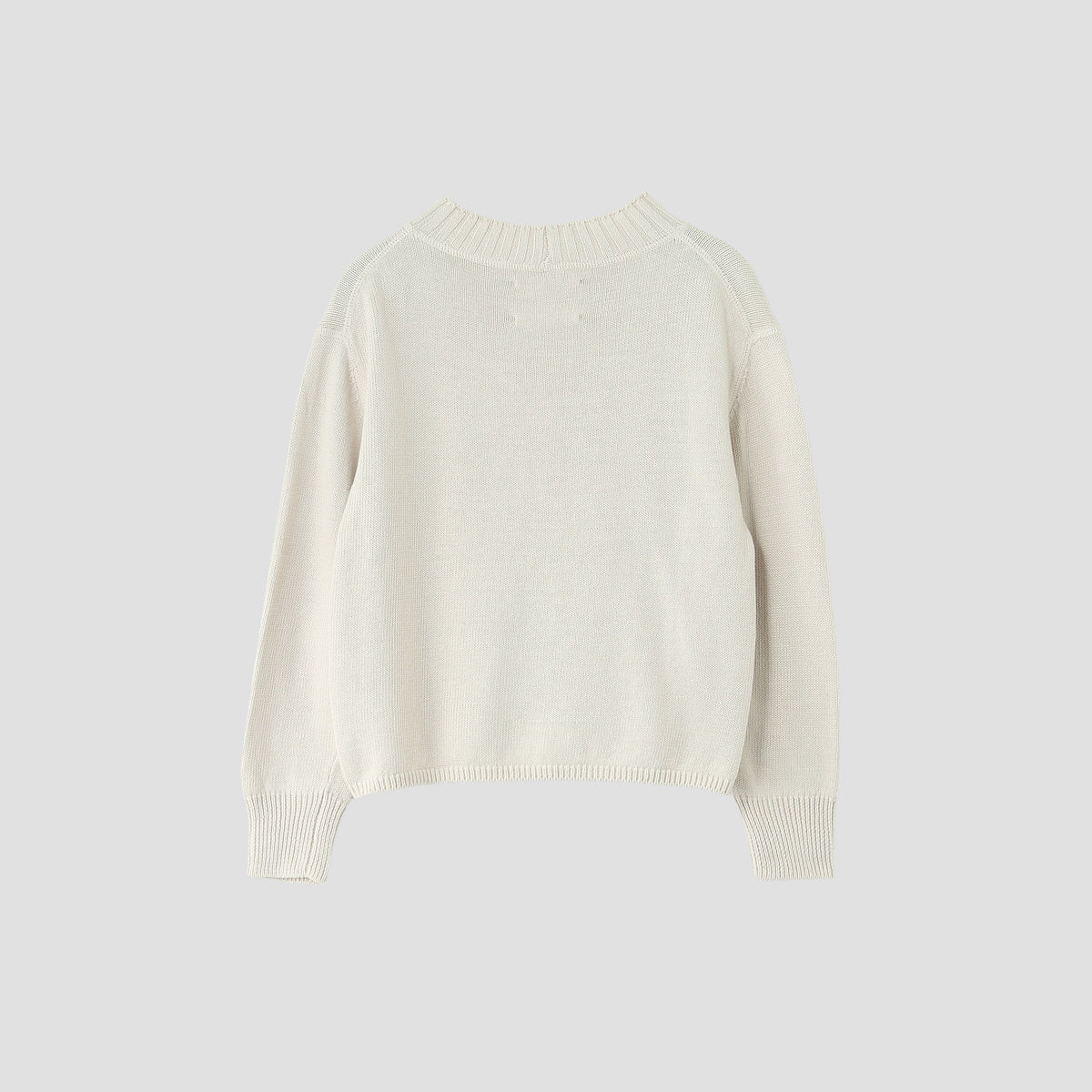 CONTRAST COTTON LINEN KNIT