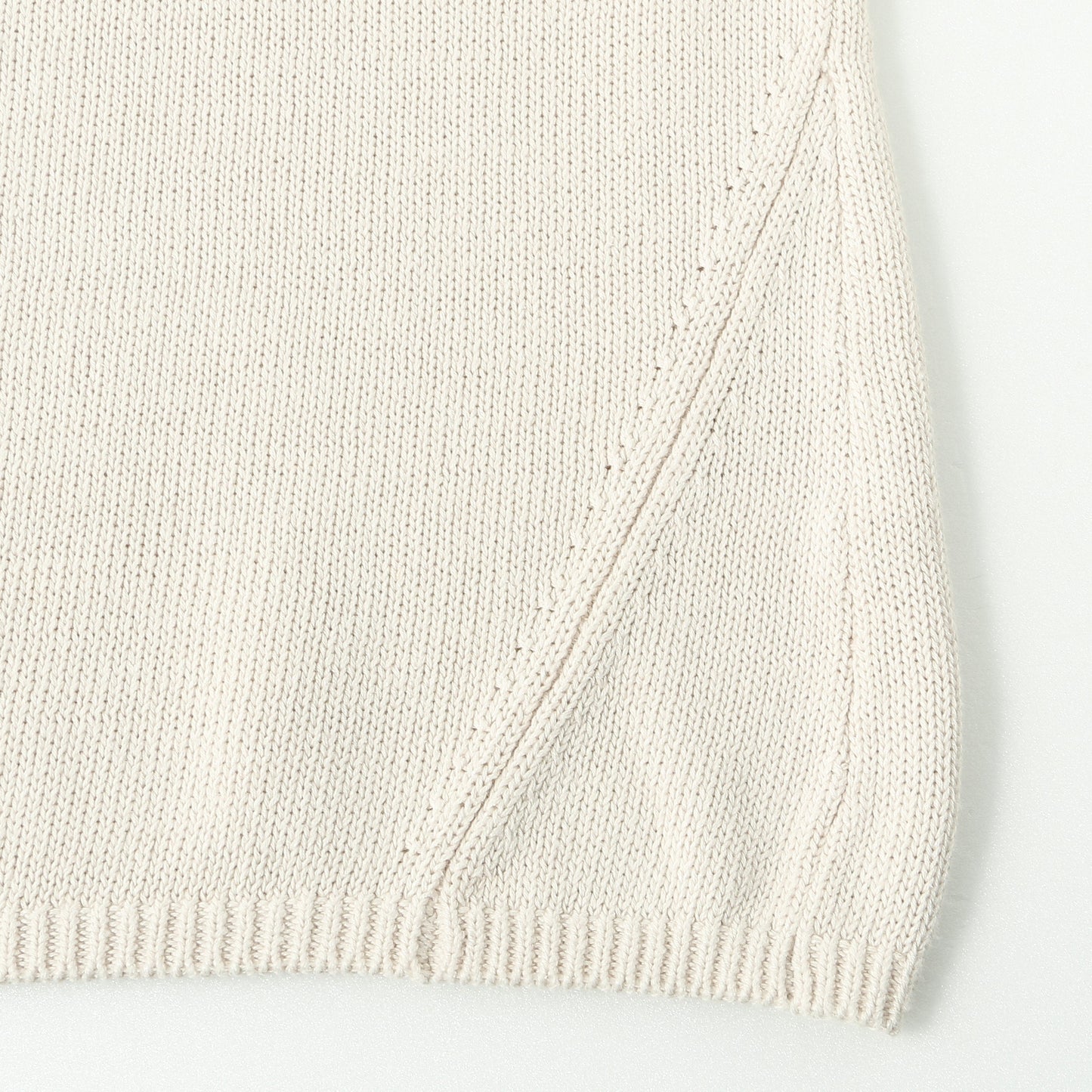 CONTRAST COTTON LINEN KNIT