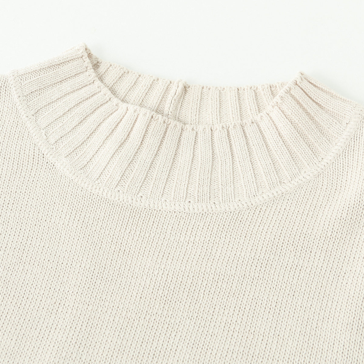 CONTRAST COTTON LINEN KNIT