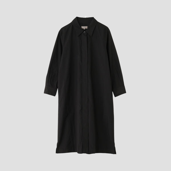 SILK COTTON POPLIN DRESS