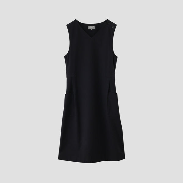 WOOL COTTON PLAINWEAVE DRESS