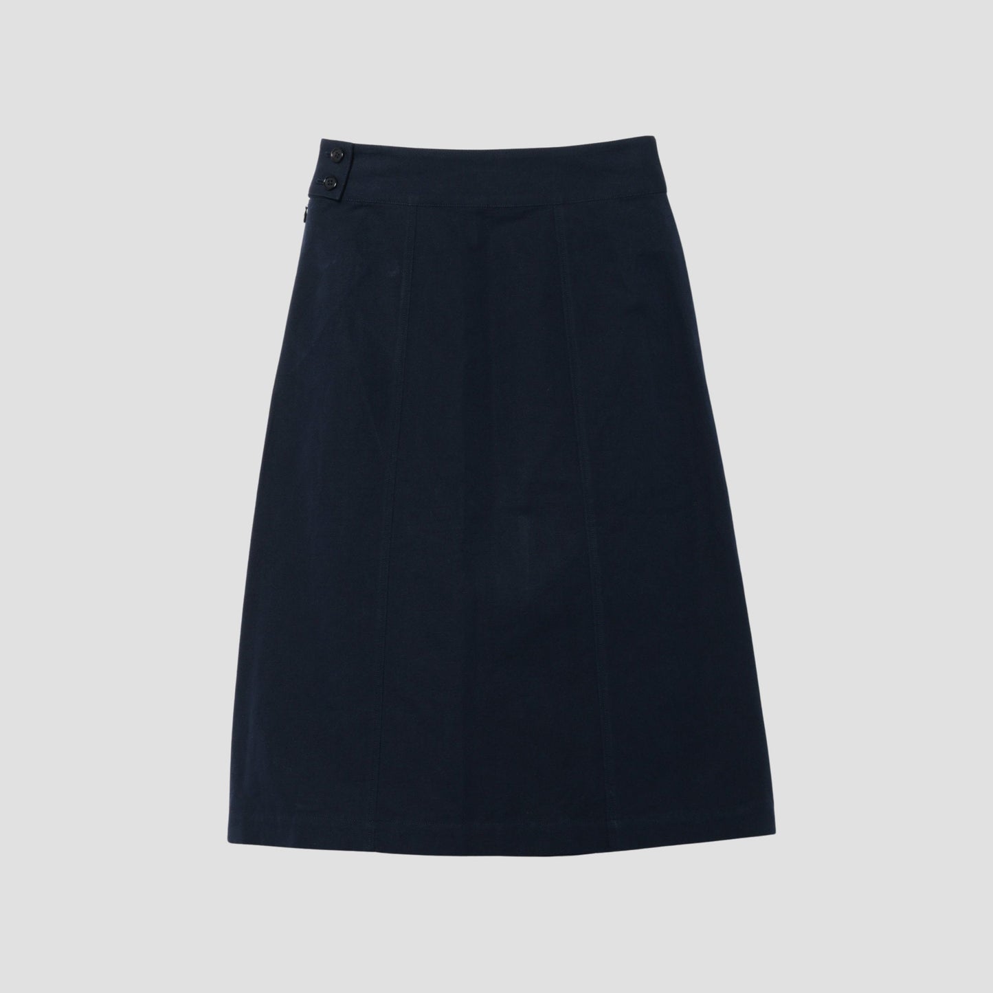 COTTON LINEN CANVAS SKIRT