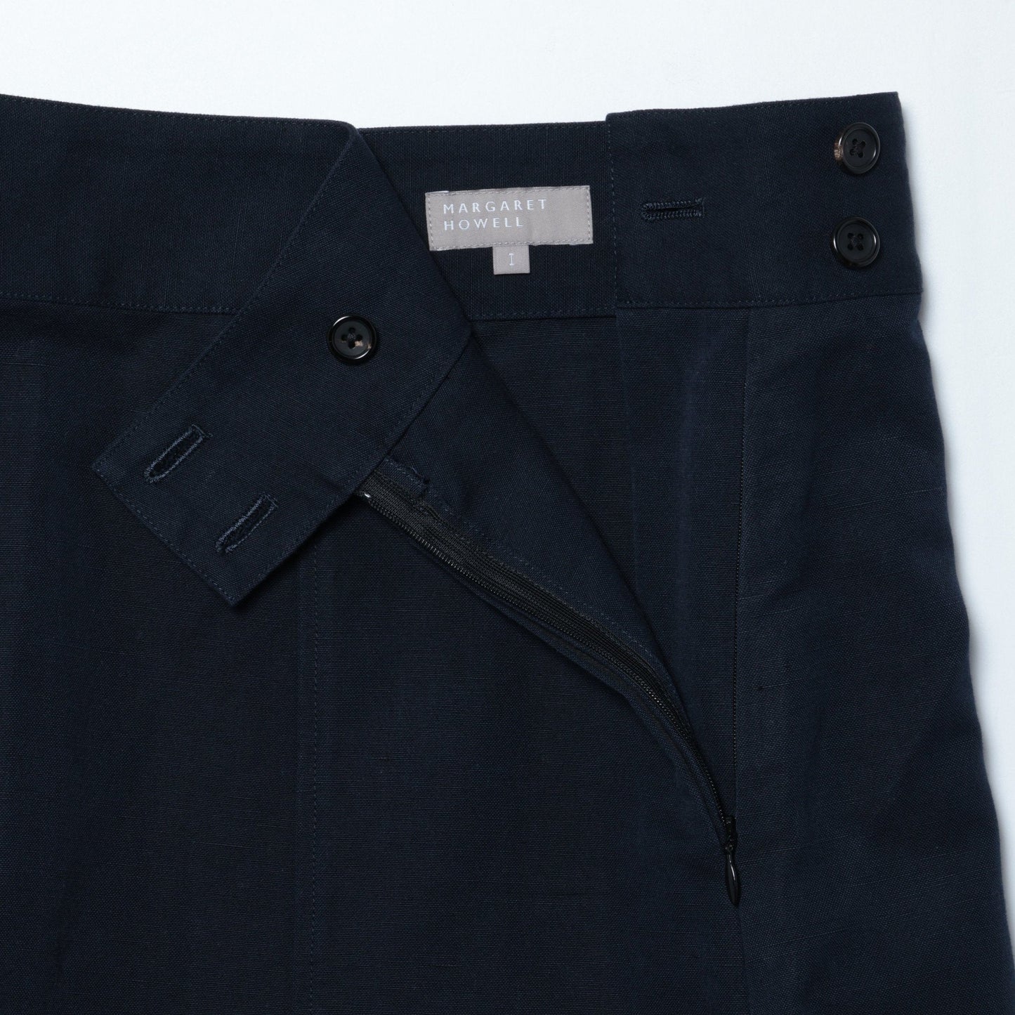 COTTON LINEN CANVAS SKIRT