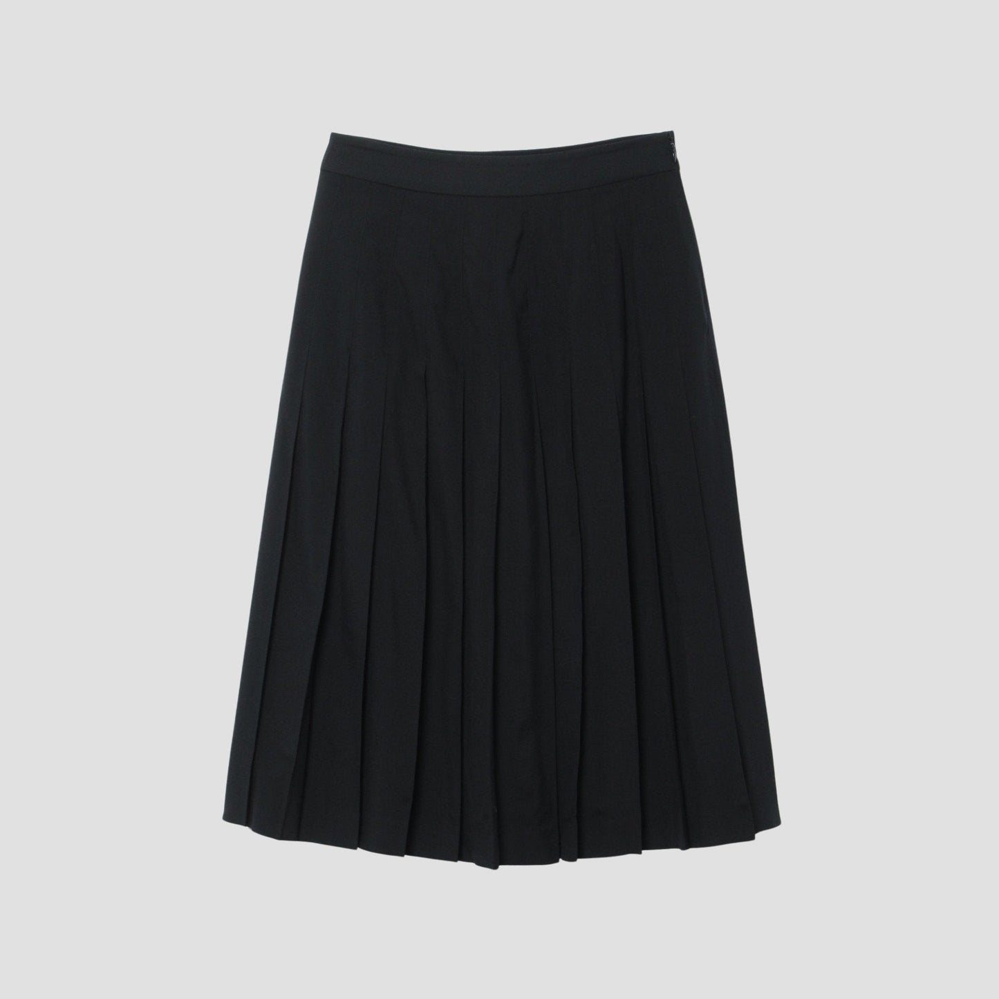 FINE WOOL POPLIN SKIRT