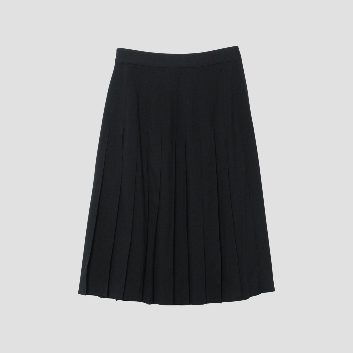 FINE WOOL POPLIN SKIRT