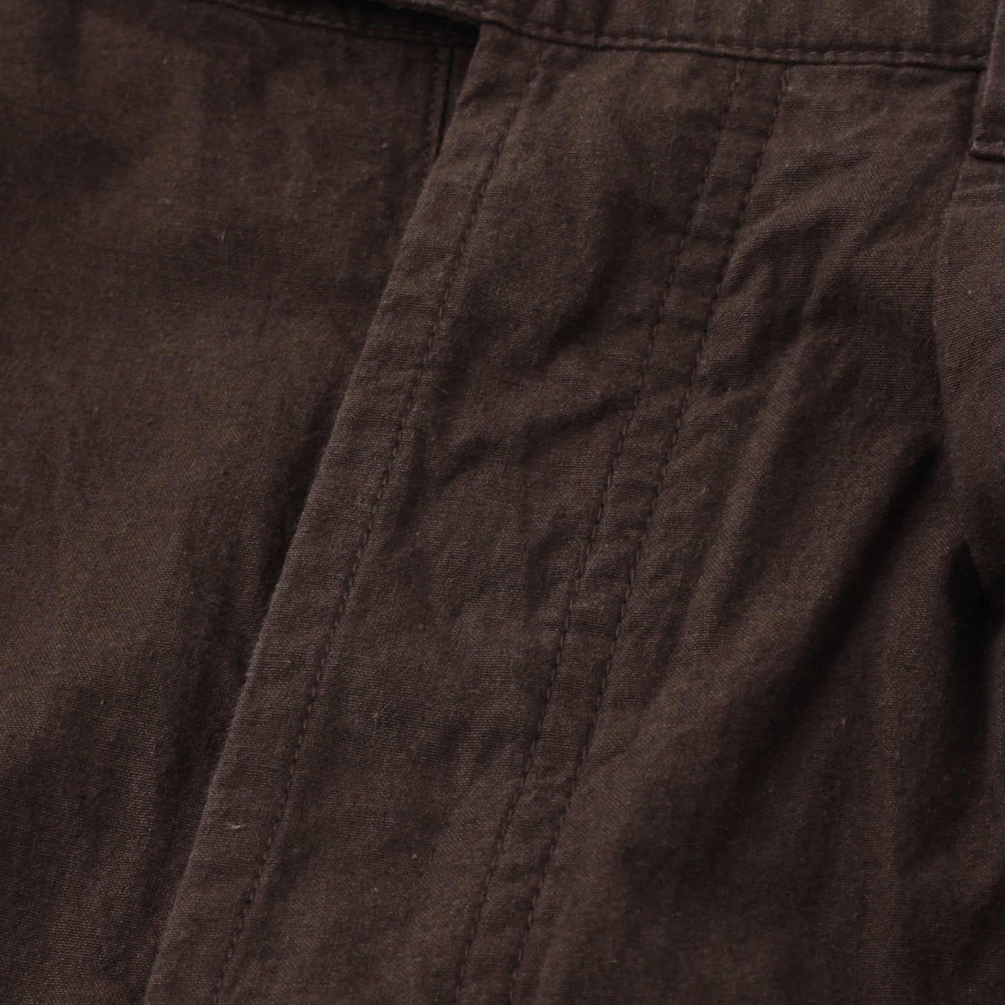 OVERDYE MELANGE COTTON LINEN TROUSERS