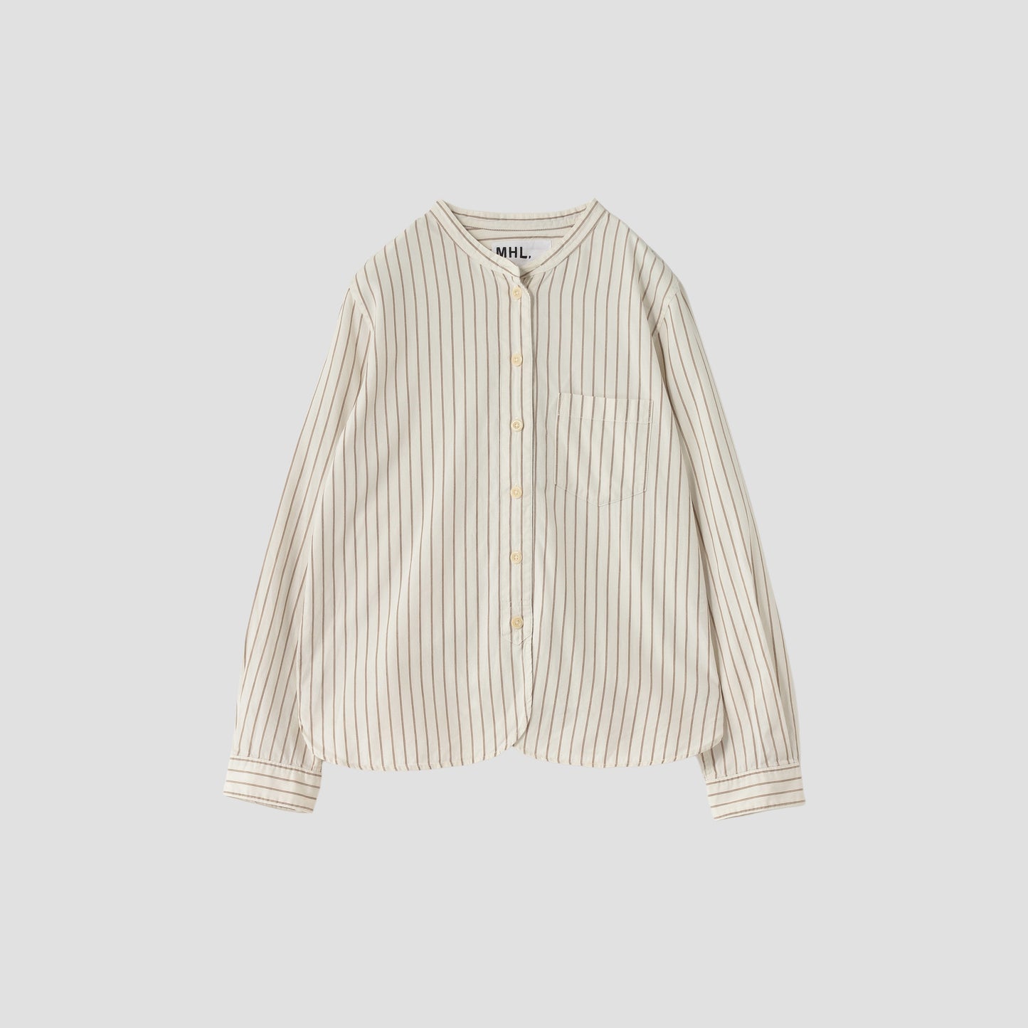 COTTON WOOL STRIPE SHIRT