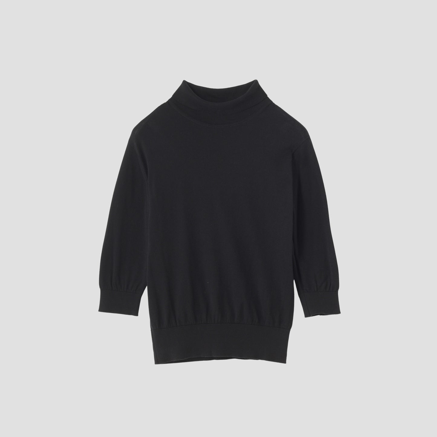 SEA ISLAND COTTON TURTLE NECK KNIT