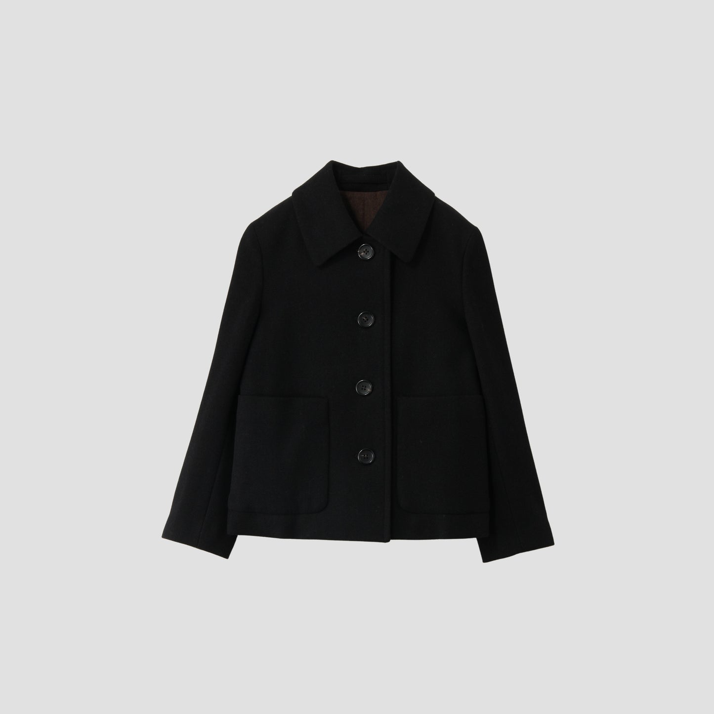 SHETLAND LINEN WOOL COAT