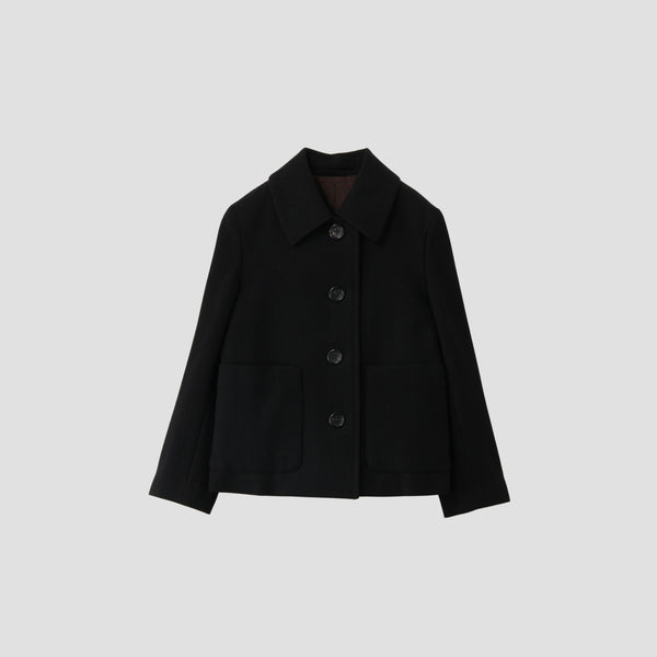 SHETLAND LINEN WOOL COAT