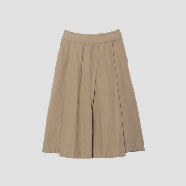 COTTON LINEN DRILL SKIRT