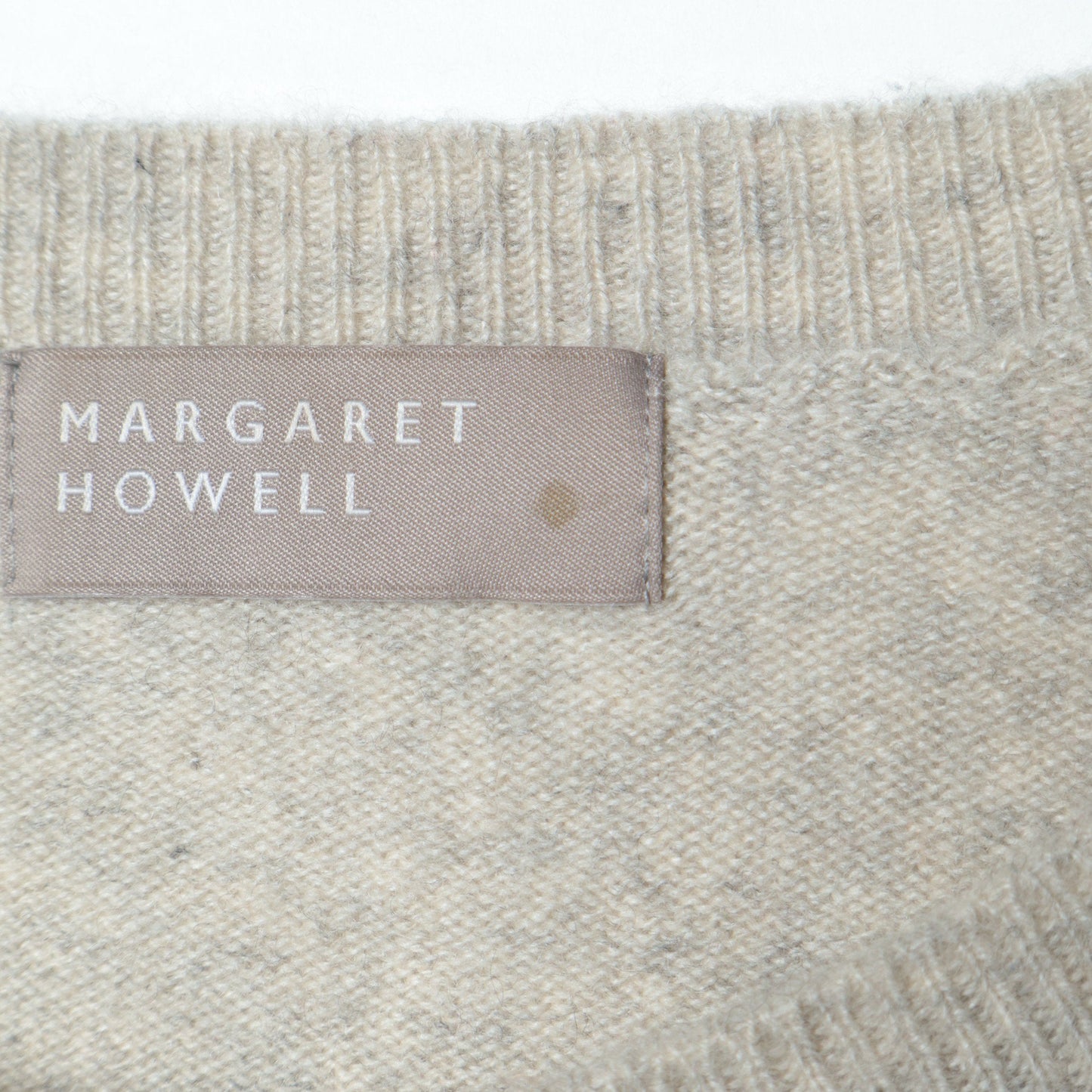 WOOL CASHMERE ARGYLE KNIT