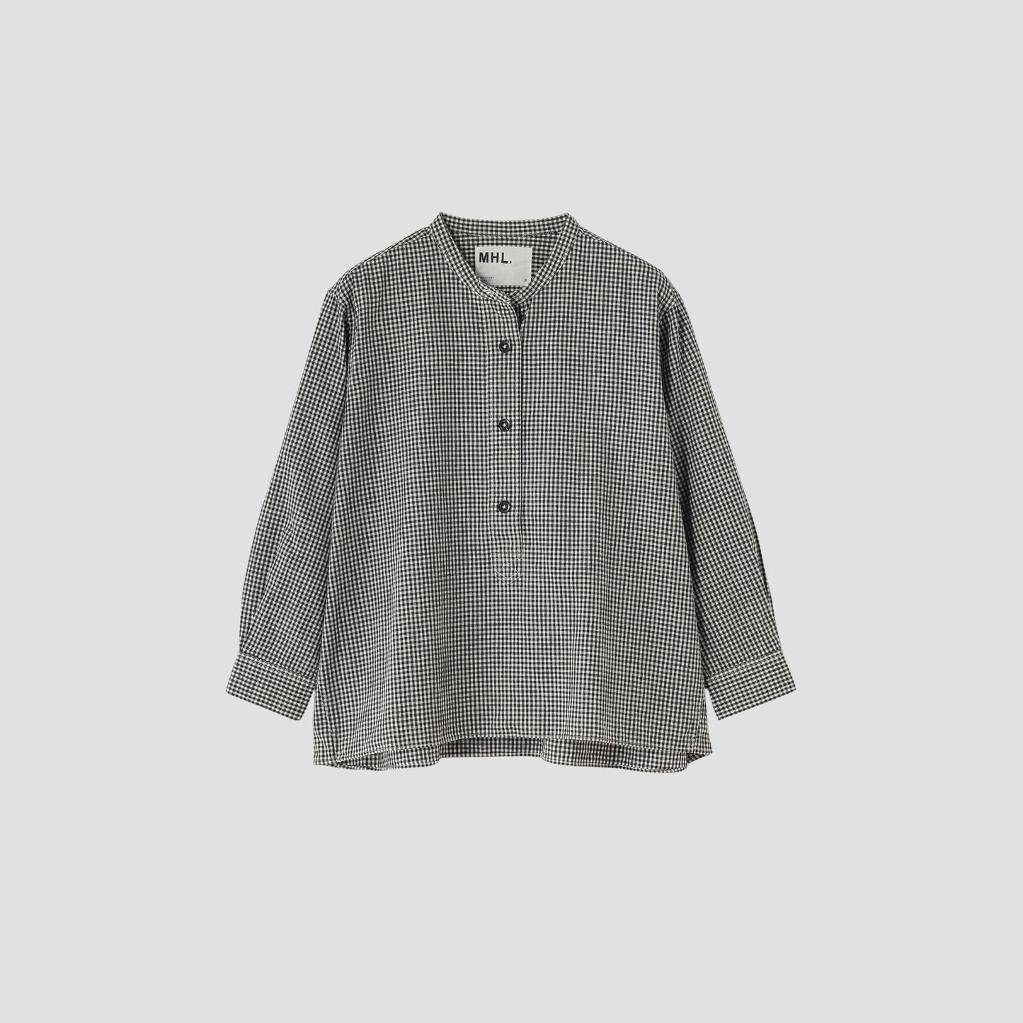 COTTON LINEN GINGHAM SHIRT